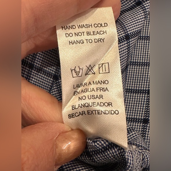 NWT Doe & Rae blue sleeve flare top. Size L - Picture 10 of 10